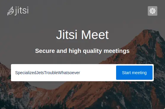Jitsi once installed